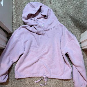 pink cropped sweatshirt, size L